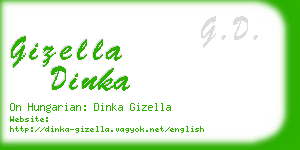 gizella dinka business card